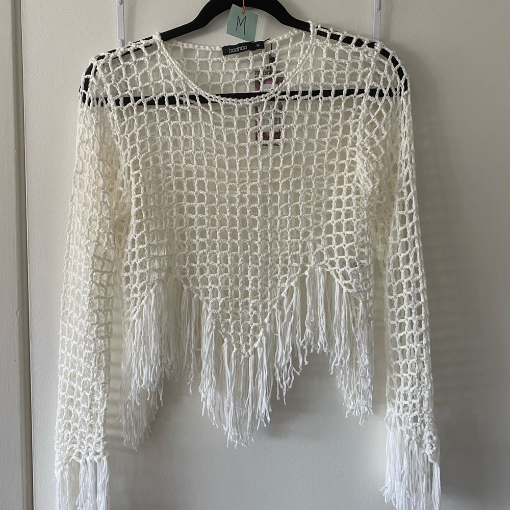 Fishnet type Suit cover up top